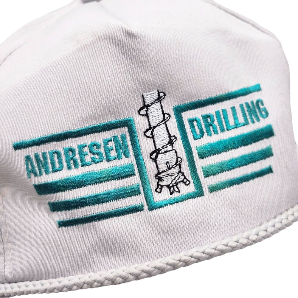 Andresen Drilling Gray Snapback Hat Youngan Headwear Vintage - Picture 2 of 12
